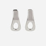 "Organic pair earrings on the design of our iconica 1969 bag chain" 25ABB0436MET767 P040 RABANNE 