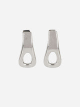 "Organic pair earrings on the design of our iconica 1969 bag chain" 25ABB0436MET767 P040 RABANNE 