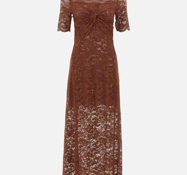 Abito in pizzo con torchon sul petto 25HJRO106PA0170 P237 RABANNE 