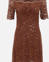 Abito in pizzo con torchon sul petto 25HJRO106PA0170 P237 RABANNE 