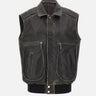 Gilet over in pelle 26EF0W076VA0045 P001 RABANNE 