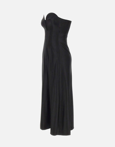 Abito midi con scollo strutturato 26EJR0308VI0267 P001 RABANNE 