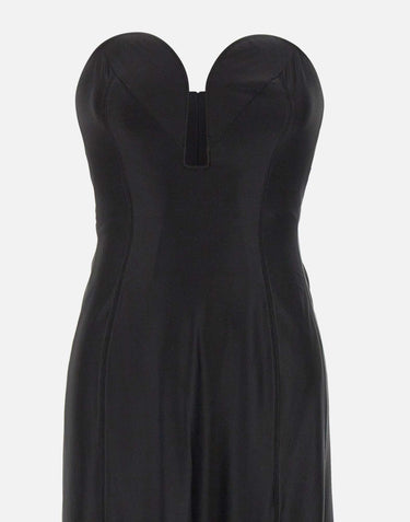 Abito midi con scollo strutturato 26EJR0308VI0267 P001 RABANNE 