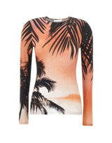 Maglia a maniche lunghe in jersey stampato 26EJT0182VI0316 V914 RABANNE 
