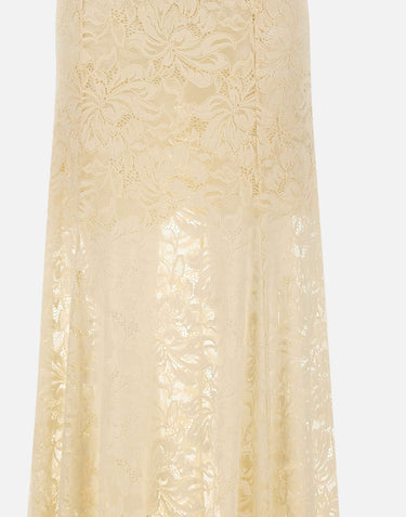 Gonna lunga svasata in pizzo 26PJJU131PA0170 P105 RABANNE 