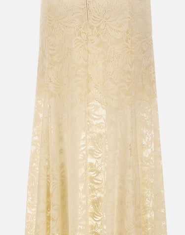 Gonna lunga svasata in pizzo 26PJJU131PA0170 P105 RABANNE 