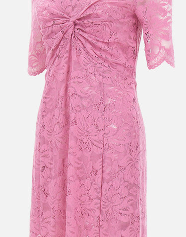 Abito in pizzo con dettaglio nodo 26PJR0106PA0170 P689 RABANNE 