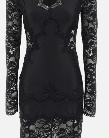 Abito lungo in pizzo 26PJR0231PA0170 P001 RABANNE 