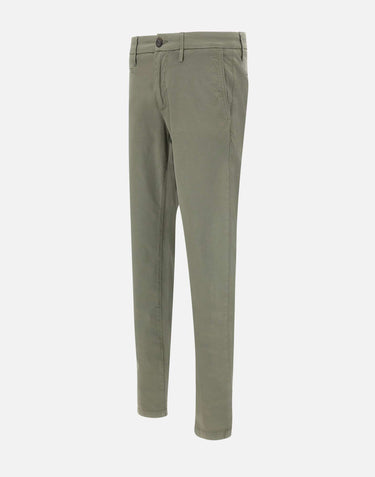 RE-HASH Pantaloni "Mucha-1" in cotone GREEN Uomo 