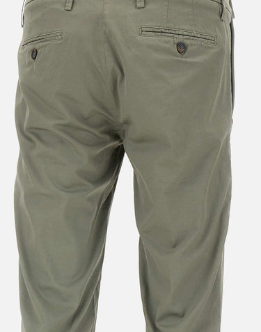 RE-HASH Pantaloni "Mucha-1" in cotone GREEN Uomo 