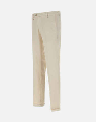 Pantalone "Mucha"  in cotone e lino P24910LS 7F1390004 RE-HASH 