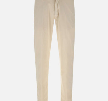 RE-HASH Pantaloni "Mucha chinos" in  cotone stretch WHITE Uomo 