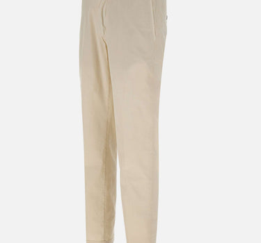 RE-HASH Pantaloni "Mucha chinos" in  cotone stretch WHITE Uomo 