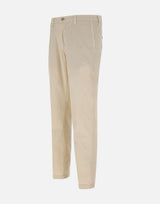 RE-HASH Pantaloni "Mucha chinos" in  cotone stretch WHITE Uomo 