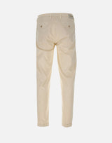 RE-HASH Pantaloni "Mucha chinos" in  cotone stretch WHITE Uomo 