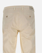 RE-HASH Pantaloni "Mucha chinos" in  cotone stretch WHITE Uomo 