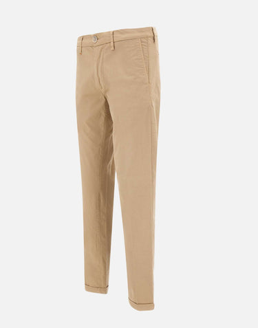 RE-HASH Pantaloni "Mucha chinos" in cotone BEIGE Uomo 