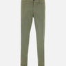 RE-HASH Pantaloni " Mucha chinos" in cotone stretch GREEN Uomo 