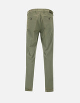 RE-HASH Pantaloni " Mucha chinos" in cotone stretch GREEN Uomo 