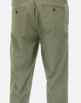 RE-HASH Pantaloni " Mucha chinos" in cotone stretch GREEN Uomo 