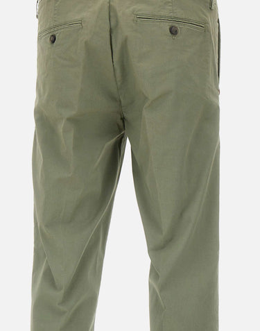 RE-HASH Pantaloni " Mucha chinos" in cotone stretch GREEN Uomo 