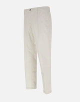 RE-HASH Pantaloni " Mucha chinos" in cotone WHITE Uomo 