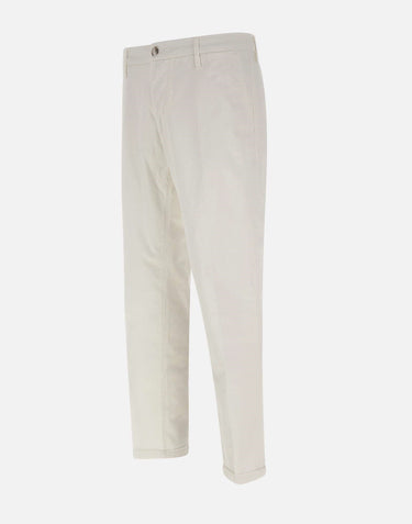 RE-HASH Pantaloni " Mucha chinos" in cotone WHITE Uomo 