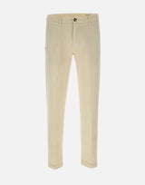 RE-HASH Pantalone "Muche Chinos" in cotone BEIGE Uomo 