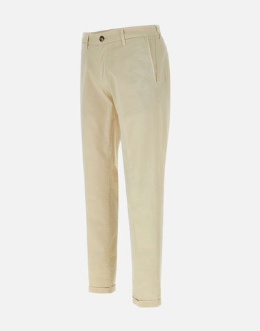 RE-HASH Pantalone "Muche Chinos" in cotone BEIGE Uomo 