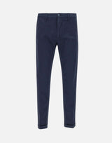 RE-HASH Pantaloni " Mucha chinos" in cotone stretch BLUE Uomo 