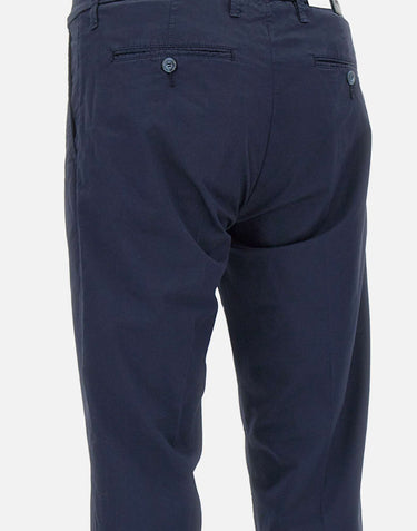 RE-HASH Pantaloni " Mucha chinos" in cotone stretch BLUE Uomo 