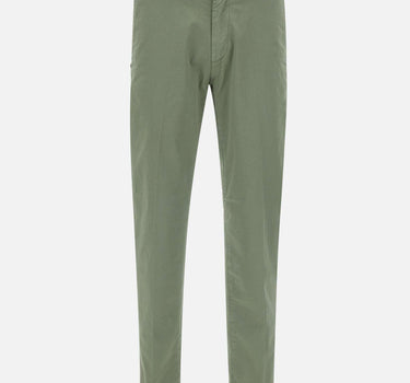 RE-HASH Pantaloni" Mucha chinos" in cotone GREEN Uomo 