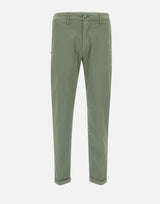 RE-HASH Pantaloni" Mucha chinos" in cotone GREEN Uomo 