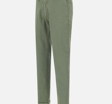 RE-HASH Pantaloni" Mucha chinos" in cotone GREEN Uomo 