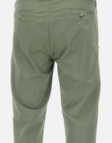 RE-HASH Pantaloni" Mucha chinos" in cotone GREEN Uomo 