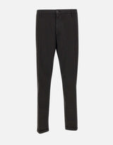 RE-HASH Pantaloni " Mucha chinos" in cotone stretch BLACK Uomo 