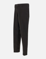 RE-HASH Pantaloni " Mucha chinos" in cotone stretch BLACK Uomo 