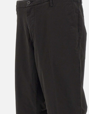RE-HASH Pantaloni " Mucha chinos" in cotone stretch BLACK Uomo 