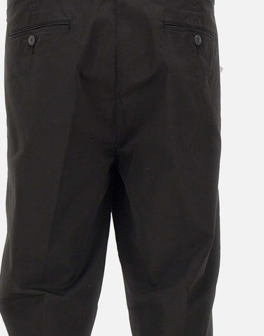 RE-HASH Pantaloni " Mucha chinos" in cotone stretch BLACK Uomo 