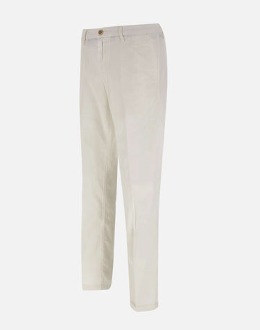RE-HASH Pantaloni  "Mucha Chinos" in cotone WHITE Uomo 