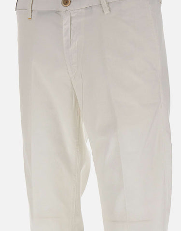 RE-HASH Pantaloni  "Mucha Chinos" in cotone WHITE Uomo 
