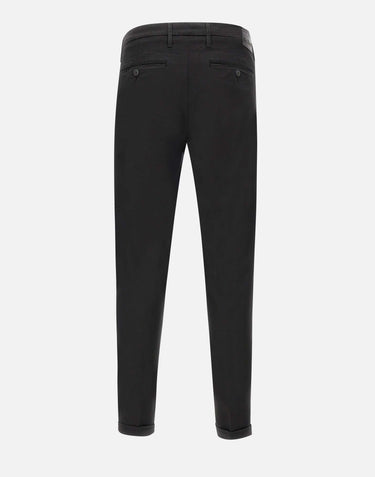 RE-HASH Pantaloni "Mucha Chinos" in  cotone BLACK Uomo 