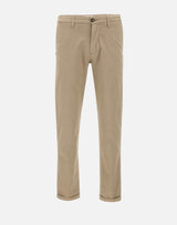 RE-HASH Pantaloni "Mucha chinos" in cotone stretch BEIGE Uomo 