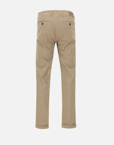 RE-HASH Pantaloni "Mucha chinos" in cotone stretch BEIGE Uomo 