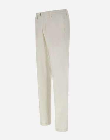 RE-HASH Pantaloni "Michelangelo chinos" WHITE Uomo 