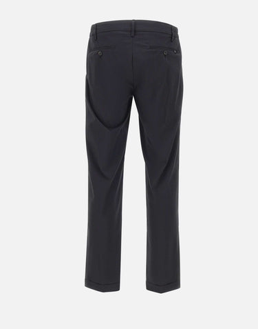 RE-HASH Pantaloni "Mucha Tech Up Chino" BLACK Uomo 