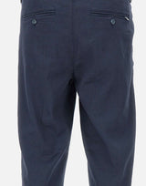 RE-HASH Pantaloni "Marc-El" misto lino e cotone stretch BLUE Uomo 