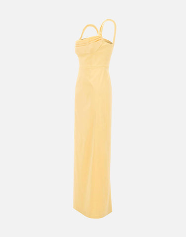 Abito lungo "Mandy" 26011560 YELLOW REBECCA VALLANCE 