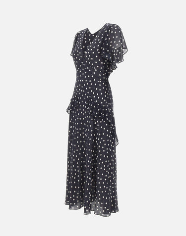 Abito in seta "Evie" 0100000922506493 NAVY RIXO 