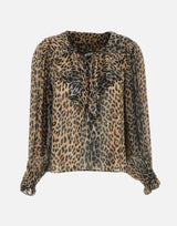 Blusa "Milia" 0300604022608000 BROWN RIXO 